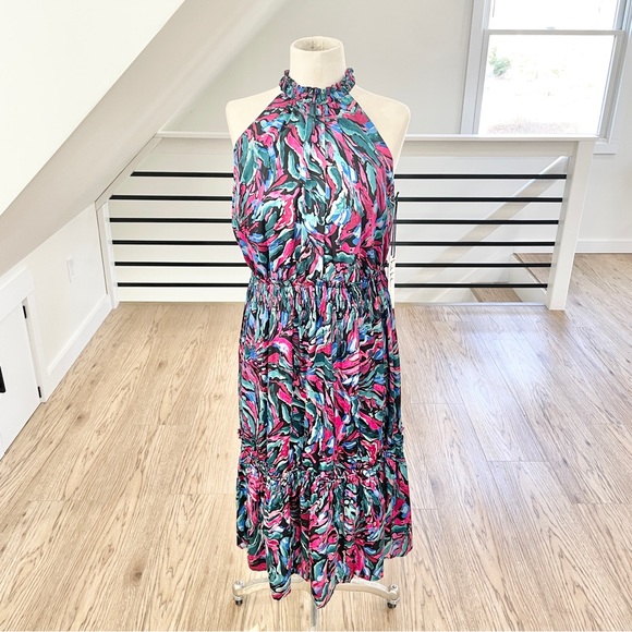 Nicole Miller Dresses & Skirts - Nicole Miller, pink and blue colorful maxi / midi dress